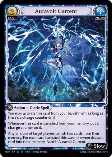 Auravolt Current (301), Radiant Origins — Grand Archive card price