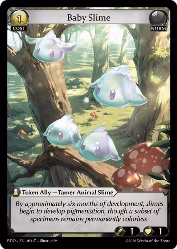 Baby Slime (051), Radiant Origins — Grand Archive card price