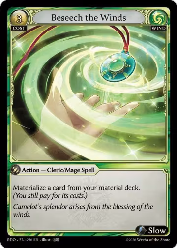 Beseech the Winds (256), Radiant Origins — Grand Archive card price