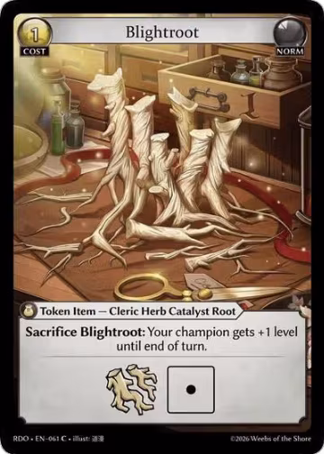 Blightroot (061), Radiant Origins — Grand Archive card price