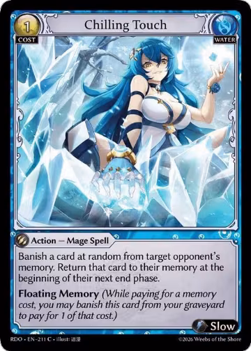 Chilling Touch (211), Radiant Origins — Grand Archive card price