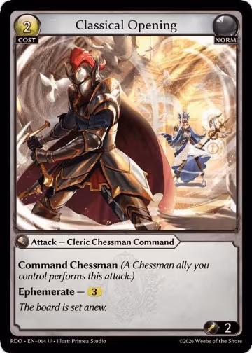 Classical Opening (064), Radiant Origins — Grand Archive card price