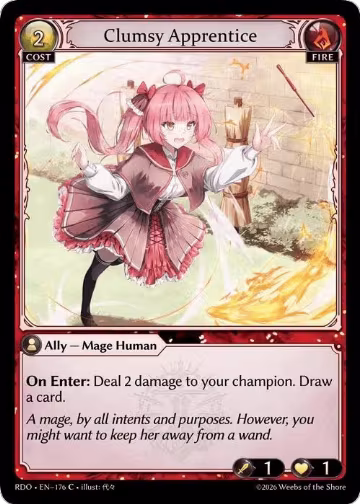 Clumsy Apprentice (176), Radiant Origins — Grand Archive card price