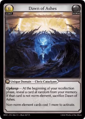 Dawn of Ashes (066), Radiant Origins — Grand Archive card price