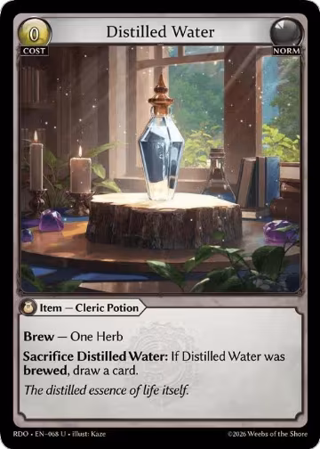 Distilled Water (068), Radiant Origins — Grand Archive card price