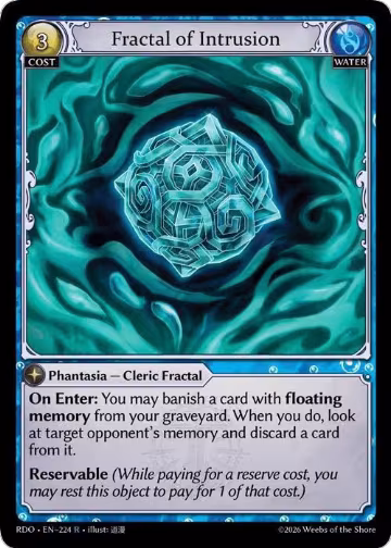 Fractal of Intrusion (224), Radiant Origins — Grand Archive card price