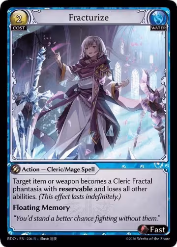 Fracturize (226), Radiant Origins — Grand Archive card price