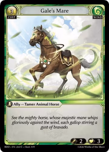 Gale's Mare (265), Radiant Origins — Grand Archive card price