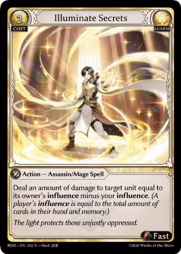 Illuminate Secrets (352), Radiant Origins — Grand Archive card price