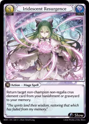 Iridescent Resurgence (328), Radiant Origins — Grand Archive card price