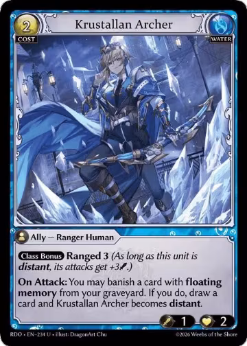 Krustallan Archer (234), Radiant Origins — Grand Archive card price