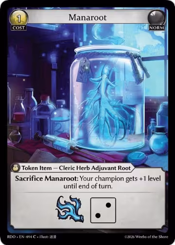 Manaroot (094), Radiant Origins — Grand Archive card price