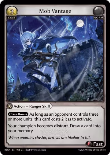 Mob Vantage (098), Radiant Origins — Grand Archive card price