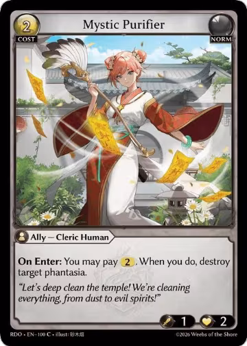 Mystic Purifier (100), Radiant Origins — Grand Archive card price