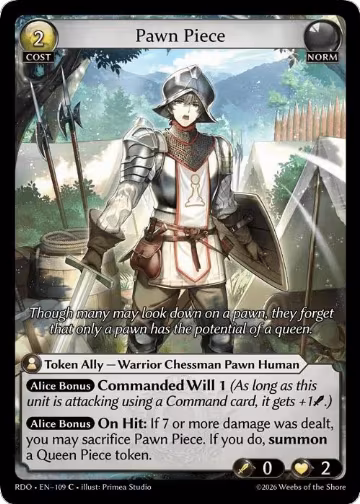Pawn Piece (109), Radiant Origins — Grand Archive card price