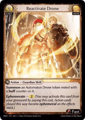 Reactivate Drone (368), Radiant Origins — Grand Archive card price