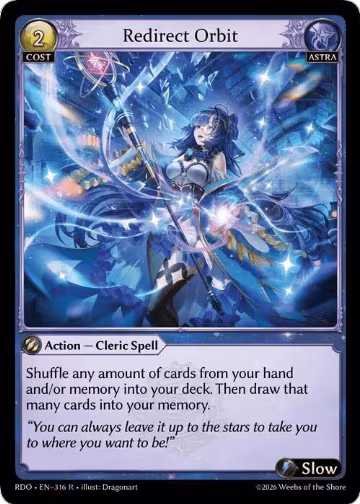 Redirect Orbit (316), Radiant Origins — Grand Archive card price