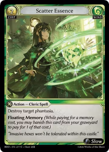 Scatter Essence (277), Radiant Origins — Grand Archive card price