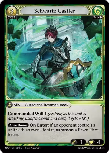 Schwartz Castler (278), Radiant Origins — Grand Archive card price