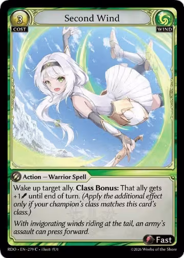 Second Wind (279), Radiant Origins — Grand Archive card price