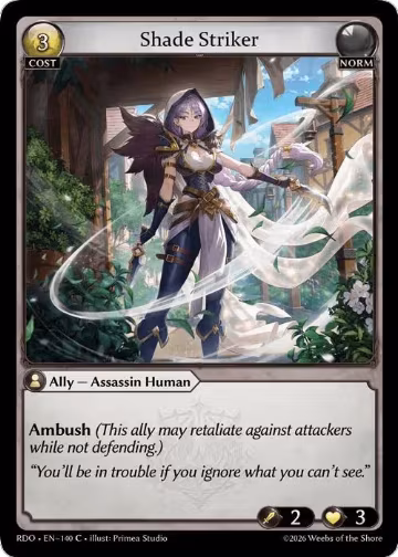 Shade Striker (140), Radiant Origins — Grand Archive card price