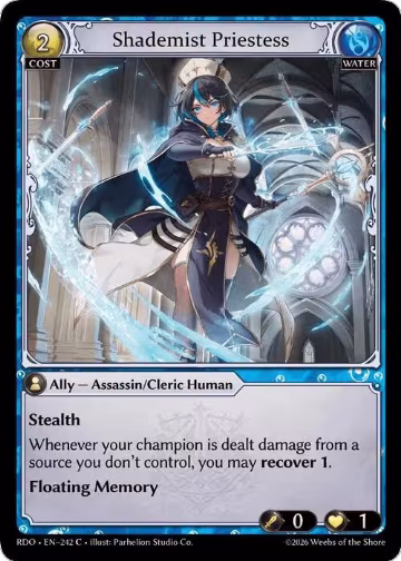 Shademist Priestess (242), Radiant Origins — Grand Archive card price