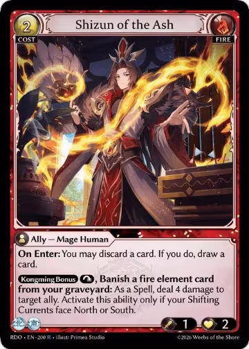 Shizun of the Ash (200), Radiant Origins — Grand Archive card price