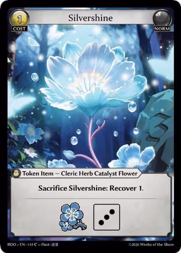 Silvershine (143), Radiant Origins — Grand Archive card price