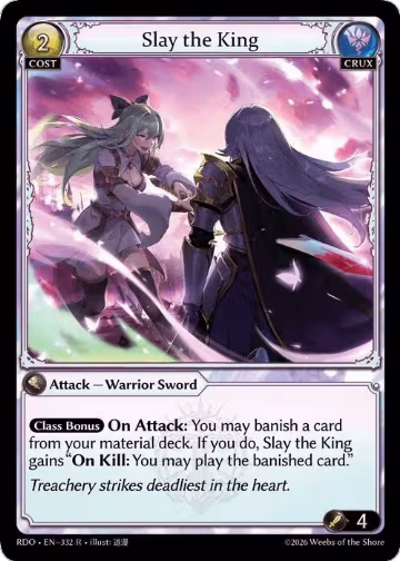 Slay the King (332), Radiant Origins — Grand Archive card price