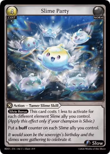 Slime Party (146), Radiant Origins — Grand Archive card price