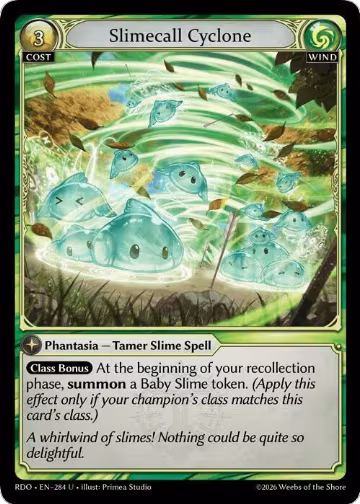 Slimecall Cyclone (284), Radiant Origins — Grand Archive card price