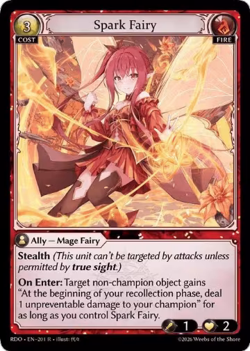 Spark Fairy (201), Radiant Origins — Grand Archive card price