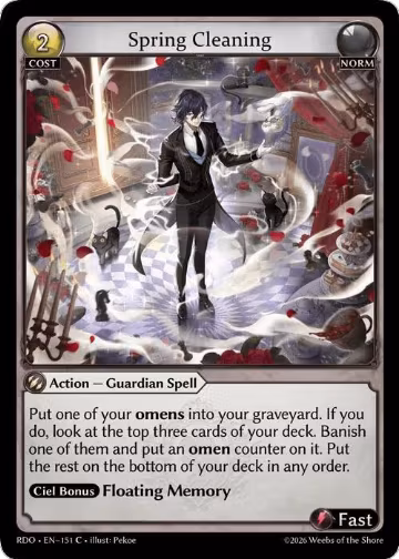 Spring Cleaning (151), Radiant Origins — Grand Archive card price