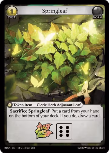 Springleaf (152), Radiant Origins — Grand Archive card price