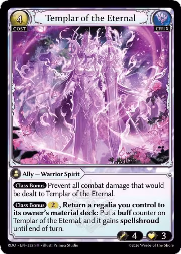 Templar of the Eternal (335), Radiant Origins — Grand Archive card price