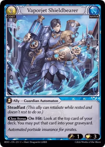 Vaporjet Shieldbearer (251), Radiant Origins — Grand Archive card price