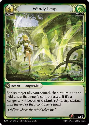 Windy Leap (295), Radiant Origins — Grand Archive card price