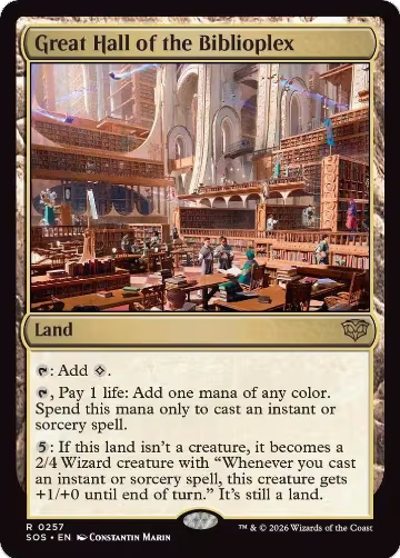 Great Hall of the Biblioplex (257), Secrets of Strixhaven — Magic card price