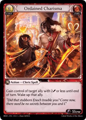 Ordained Charisma (Curio Foil) (195), Radiant Origins — Grand Archive card price