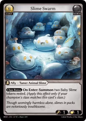 Slime Swarm (Curio Foil) (147), Radiant Origins — Grand Archive card price