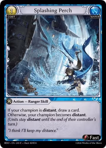 Splashing Perch (Curio Foil) (245), Radiant Origins — Grand Archive card price