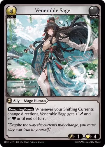 Venerable Sage (Curio Foil) (167), Radiant Origins — Grand Archive card price