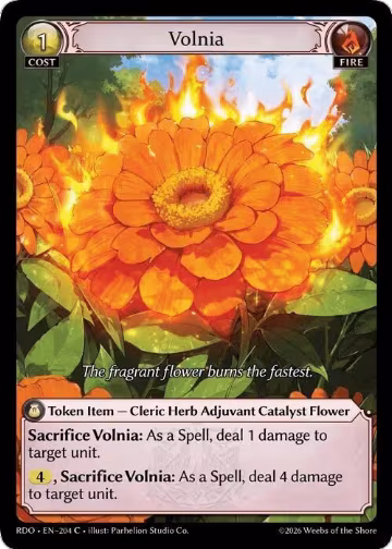 Volnia (Curio Foil) (204), Radiant Origins — Grand Archive card price