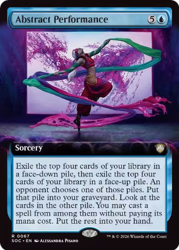 Abstract Performance (Extended Art) (67), Commander: Secrets of Strixhaven — Magic card price