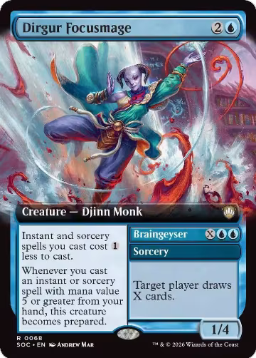 Dirgur Focusmage (Extended Art) (68), Commander: Secrets of Strixhaven — Magic card price