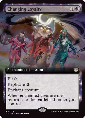Changing Loyalty (Extended Art) (73), Commander: Secrets of Strixhaven — Magic card price