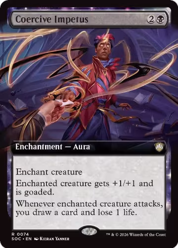 Coercive Impetus (Extended Art) (74), Commander: Secrets of Strixhaven — Magic card price