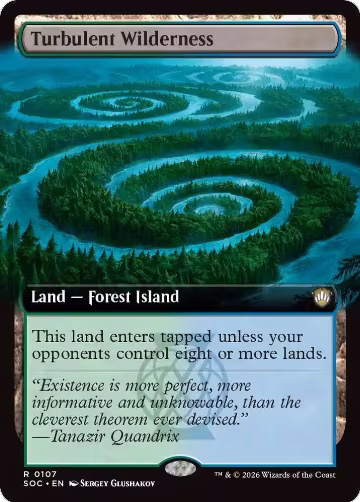 Turbulent Wilderness (Extended Art) (107), Commander: Secrets of Strixhaven — Magic card price