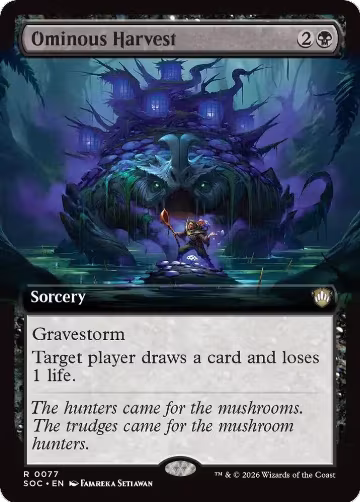Ominous Harvest (Extended Art) (77), Commander: Secrets of Strixhaven — Magic card price