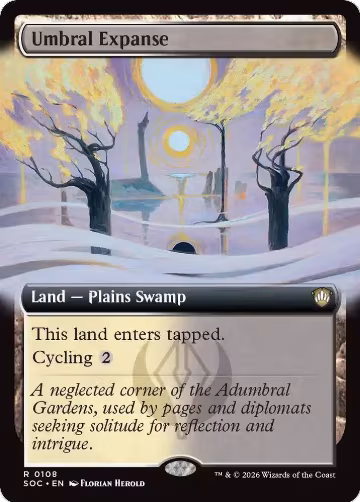 Umbral Expanse (Extended Art) (108), Commander: Secrets of Strixhaven — Magic card price